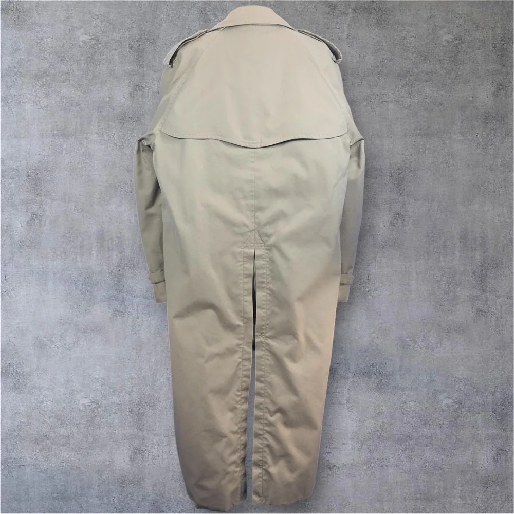 Vintage 80's Burberrys Prorsum Trench Coat Long England Classic Chic Size 42 - Picture 10 of 13